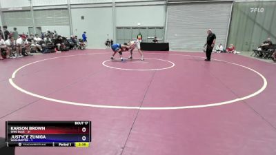 126 lbs Semis & 3rd Wb (16 Team) - Karson Brown, Ohio Blue vs Justyce Zuniga, Washington