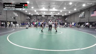 150 lbs Quarterfinal - Emiliano Avila, San Luis Obispo vs Blake Pacheco, Golden West