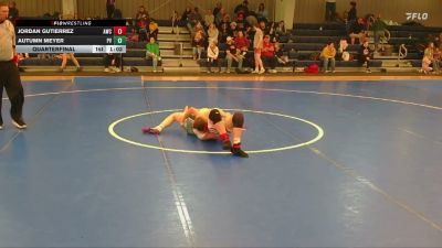 115 lbs Quarterfinal - Jordan Gutierrez, Arvada Wrestling Club vs Autumn Meyer, Platte Valley