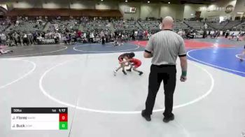 58 lbs Rr Rnd 1 - Jaslynn Flores, Warriors Of Christ (WOC) vs Jasmine Buck, Dominate WC