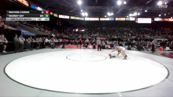 3A 132 lbs 3rd Place Match - Wahnay Say, New Plymouth vs Brayden Cosens, Butte County