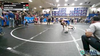 100-105 lbs Rr Rnd 2 - Harper Flowers, Chickasha Youth Wrestling vs Casen Wood, Blue Devil Wrestling