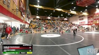 170 lbs Quarterfinal - Ashten Hubbs, Cody vs Harlee MacDonald, Evanston