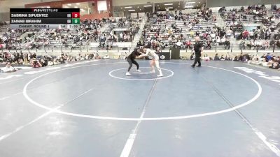 U23 Women - 65 lbs Cons. Round 2 - Sabrina Sifuentez, OR vs Zainab Ibrahim, OR