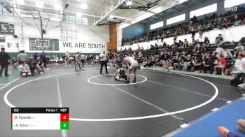 126 lbs Quarterfinal - Aaron Silva, Calvary Chapel-SA vs Damian Fajardo, Laguna Hills