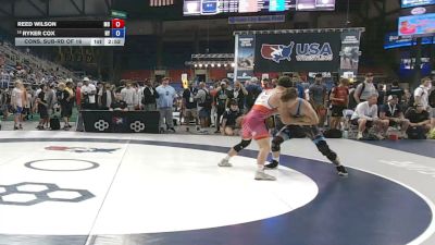 165 lbs Cons. Sub-rd Of 16 - Reed Wilson, Missouri vs Ryker Cox, New York