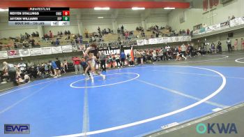 126 lbs Consolation - Reiyen Stallings, Checotah Matcats vs Jayden Williams, Tulsa Blue T Panthers