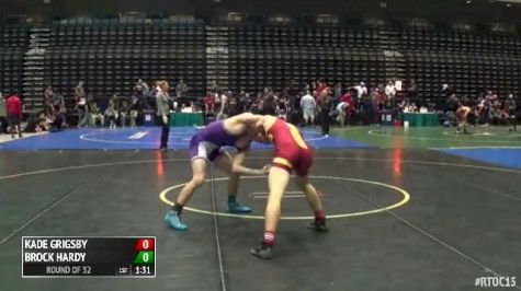 138 Round of 32 - Brock Hardy, Box Elder vs Kade Grigsby, Columbia