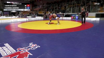 68kg Round 1 - Olivia Di Bacco, Brock WC vs Clarissa Agostini, Team Discipline