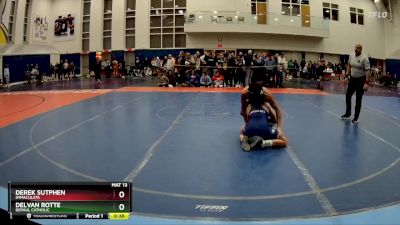 126 lbs Cons. Round 2 - Derek Sutphen, Immaculata vs Delvan Rotte, DePaul Catholic