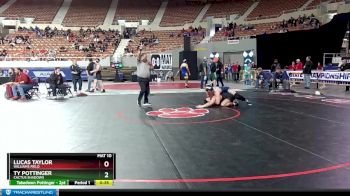 D2-165 lbs Cons. Round 1 - Ty Pottinger, Cactus Shadows vs Lucas Taylor, Williams Field