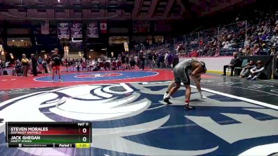 4A-132 lbs Champ. Round 1 - Steven Morales, Southeast Whitfield vs Jack Ghegan, Lovett School