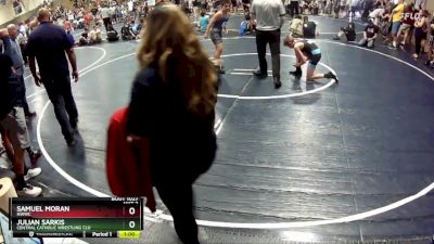 100 lbs Round 1 - Samuel Moran, NWWC vs Julian Sarkis, Central Catholic Wrestling Clu