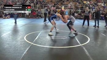 140 lbs Cons. Round 2 - Cole Myers, Cambridge vs Edward Anderson Jr, Jonathan Alder