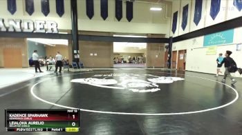 125lbs Champ. Round 1 - Leialoha Aurelio, Bellevue (Girls) vs Kadence Sparhawk, Kennewick (Girls)