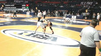 3A 190 lbs 5th Place Match - Colton Zvonar, Frankfort (Lincoln-Way East) vs Joseph Fitak, Carol Stream (Glenbard North)