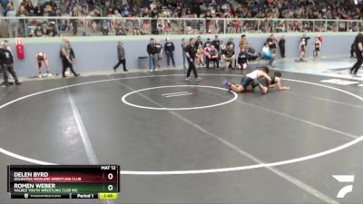 160 lbs Round 1 - Delen Byrd, Soldotna Whalers Wrestling Club vs Romen Weber, Valdez Youth Wrestling Club Inc.