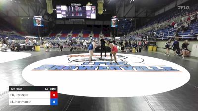 235 lbs 5th Place - Keilikki Nau Rarick, UT vs Lorelei Hartman, CA