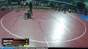 94 lbs 1st Place Match - Teagan Luna, Oregon vs Kellen Eva, Nevada