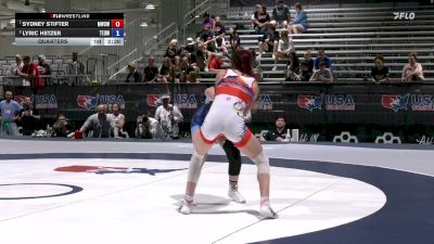 115 lbs Quarters - Sydney Stifter, MO West Championship Wrestling Club vs Lyric Hetzer, Toss Em Up Wrestling Academy