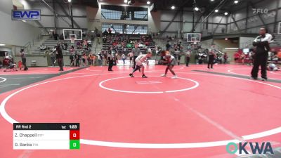 110 lbs Rr Rnd 2 - Zayne Chappell, Tulsa Blue T Panthers vs D'Shawn Banks, Pin-King All Stars