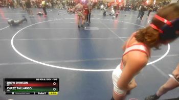 100 lbs Champ. Round 2 - Chazz Tallarigo, OH vs Drew Dawson, OR