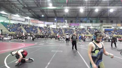 100 lbs Quarterfinal - Leonardo Hernandez, Little Warrior WC vs Jack Larson, Platte Valley Junior Wrestling