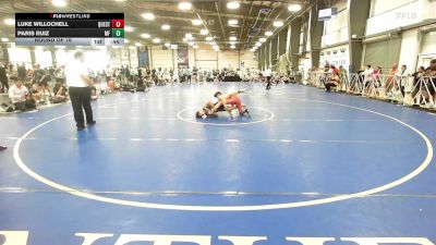 132 lbs Round Of 16 - Luke Willochell, Quest School Of Wrestling Gold vs Paris Ruiz, MF Dynasty