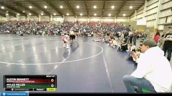 110 lbs Round 3 - Austin Bennett, Riverton Wolf Pack Wrestling vs Myles Miller, American Fork