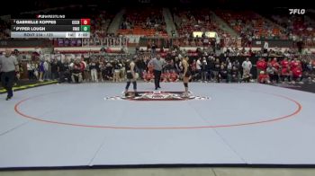 125 lbs Semifinal - Gabrielle Koppes, Clay Center Community HS vs Pyper Lough, Frontenac Hs