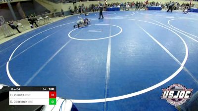 90 lbs Round Of 32 - Hunter Villines, Weatherford Youth Wrestling vs Easton Oberbeck, West Texas Grapplers