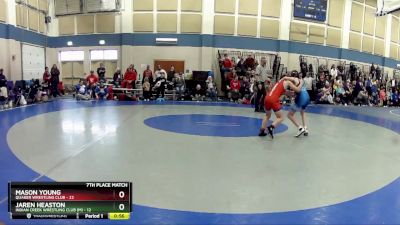 73 lbs Placement - Jaren Heaston, Indian Creek Wrestling Club (M) vs Mason Young, Quaker Wrestling Club