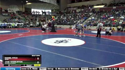 5A 190 lbs Quarterfinal - Case Warburton, Pulaski Academy vs Daniel Fitch, Beebe