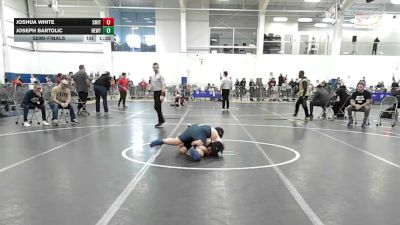 125 lbs Semifinal - Joshua White, Smittys Wrestling Barn vs Joseph Bartolic, Newtown