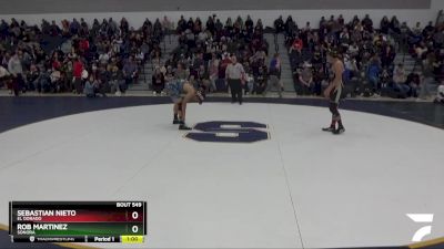 144 lbs Cons. Round 3 - Rob Martinez, Sonora vs Sebastian Nieto, El Dorado