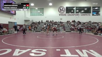197 lbs Semifinals (8 Team) - Michael Vassalle, Mt. SAC (Maroon) vs Jonathan Eubanks, Sierra College (RED)