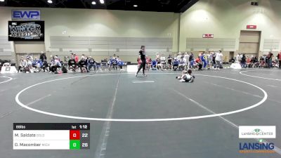 69 lbs Rr Rnd 5 - Marcelo Saldate, Gold Rush Wrestling vs Dawson Macomber, Michigan Premier WC - (B)