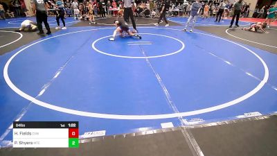 84 lbs Quarterfinal - Hayden Fields, Caney Valley Wrestling vs Pete Shyers, Miami Takedown Club