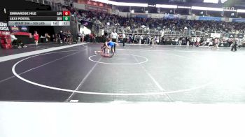 100 lbs Rr Rnd 2 - Emmarose Hile, Capital City Combatives vs Lexi Postel, Jesup Mat Club