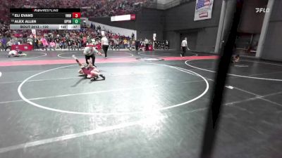 120 lbs Cons. Round 2 - Alex Allen, De Pere Youth Wrestling vs Eli Evans, Askren Wrestling Academy