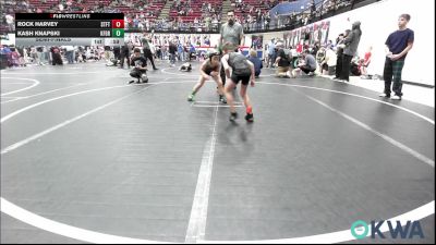 60 lbs Semifinal - Rock Harvey, Standfast vs Kash Knapski, Kingfisher YellowJackets