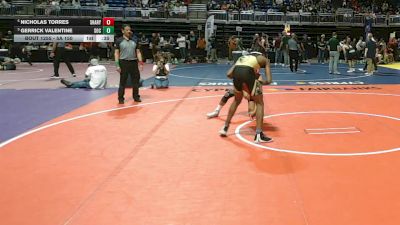 5A 150 lbs Cons. Round 2 - Gerrick Valentine, Dallas South Oak Cliff vs Nicholas Torres, Mission Sharyland