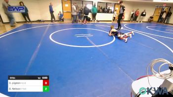 61 lbs Consolation - Grant Pigeon, Hulbert vs Brecham Nelson, Team Tulsa Wrestling Club