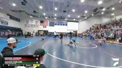 56 lbs Cons. Round 3 - Hudson Garland, Touch Of Gold WC vs Kayson Comerer, Green River Grapplers