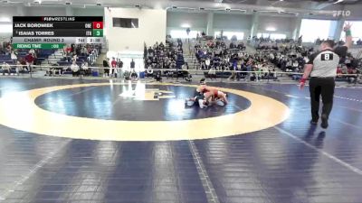 141 lbs Champ. Round 2 - Jack Borowiek, Oneonta State vs Isaias Torres, Ithaca