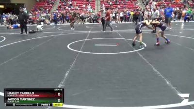 61 lbs Cons. Round 3 - Jaxson Martinez, Duran Elite vs Harley Carrillo, Dodge City Wrestling Academy