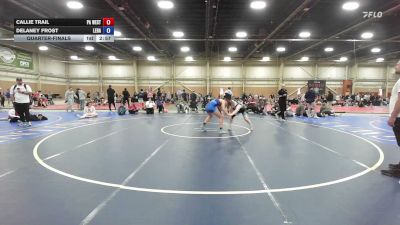 135 lbs Quarterfinal - Callie Trail, PA West Yellow - GHSE vs Delaney Frost, Lebanon Die Hard Wrestling - GHSE