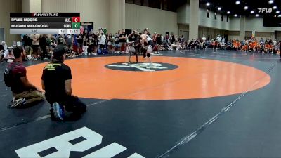 140 lbs Round 1 (8 Team) - Rylee Moore, Alabama Elite Black vs Mugabi Makorogo, Gulf Coast WC