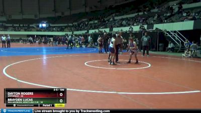 106 lbs Round 3 - Dayton Rogers, Smithfield vs Brayden Lucas, Williamsburg Wrestling Clib