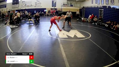 189 lbs Cons. Round 4 - Jayden Rutan, Punxsutawney Area Hs vs Gavin Lovell, Moshannon Valley Hs